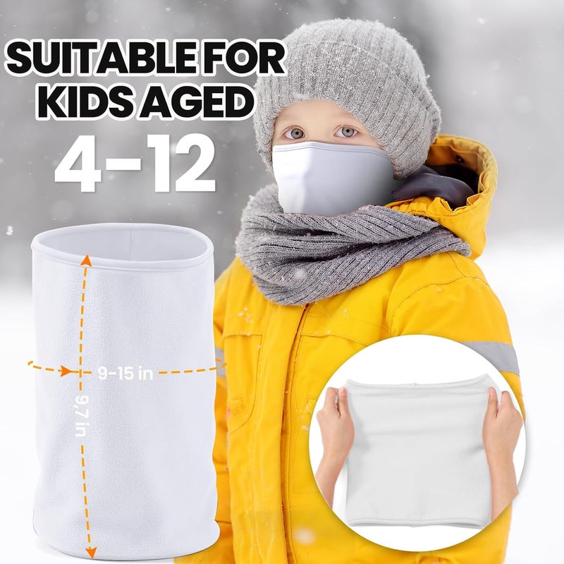 Beehow Store Kids Balaclava Ski Mask&Neck Gaiter Winter for Boys&Girls,Fleece Windproof Neck Warmer for Skiing Cycling Hiking - Image 2